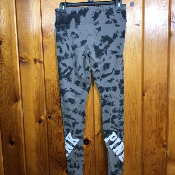 Pink Victoria’s Secret leggings tie dye small pants active wear comfy unique - Picture 6 of 7